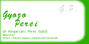 gyozo perei business card