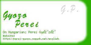 gyozo perei business card